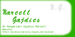 marcell gajdics business card